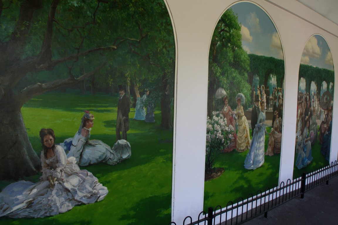 Image result for mural on wall in  holland park